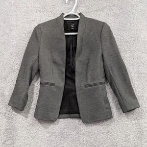 J. Crew 365‎ Stretch Open Front Blazer Women's Size 00P Gray Career Jacket